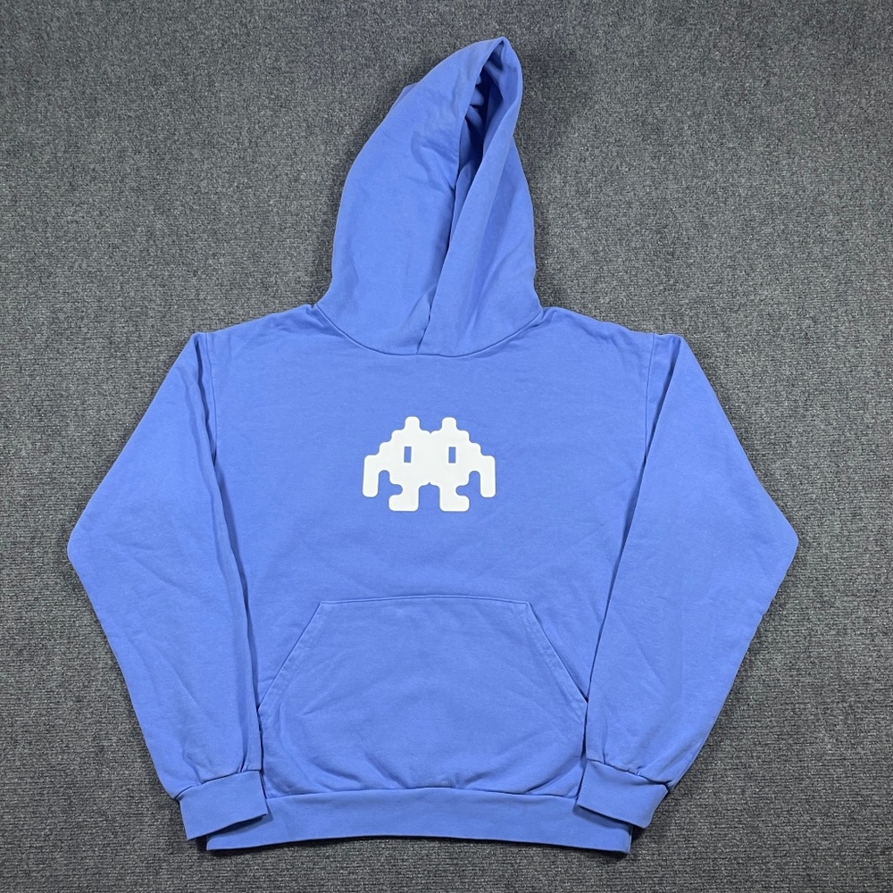 Fred Segal Artcade Periwinkle Blue Pullover Hoodie Mens Large 0472-73
